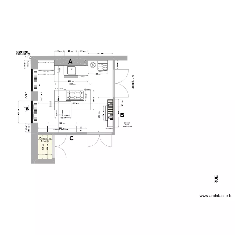 KITCHEN. Plan de 