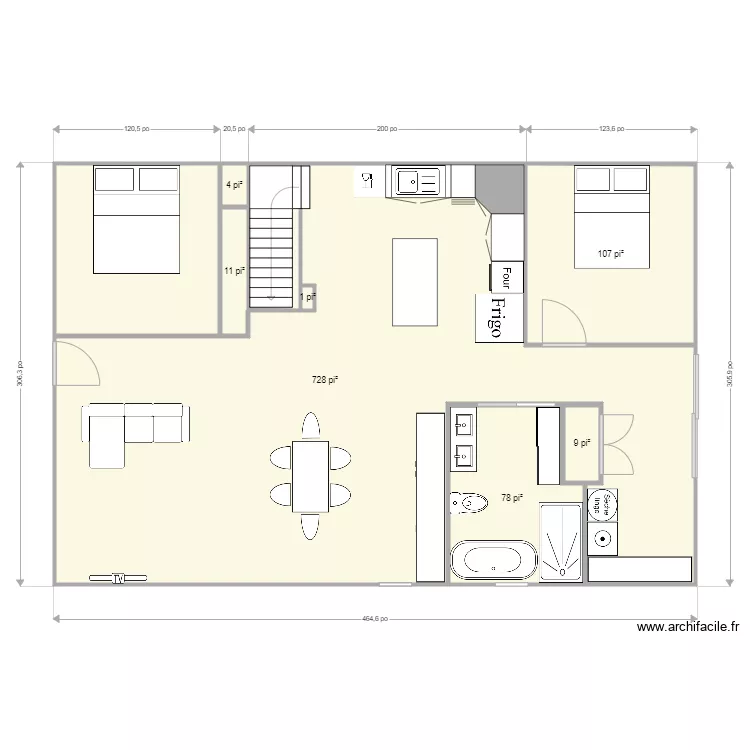 appart bloc. Plan de appart bloc. Plan de