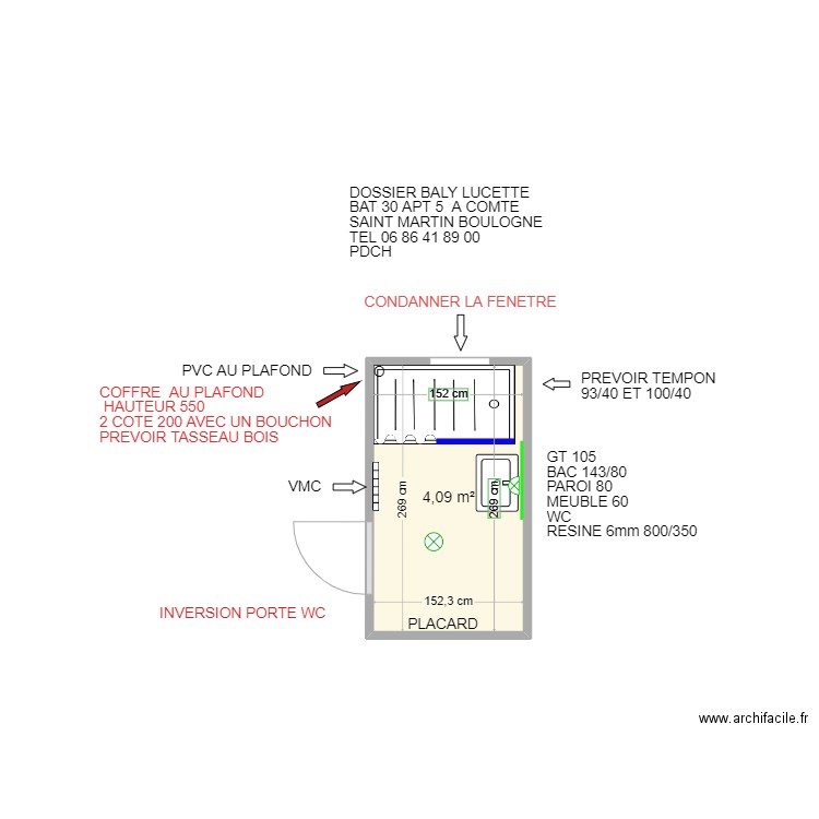 BALY LUCETTE ST MARTIN BOULOGNE PLAN. Plan de 0 pièce et 0 m2