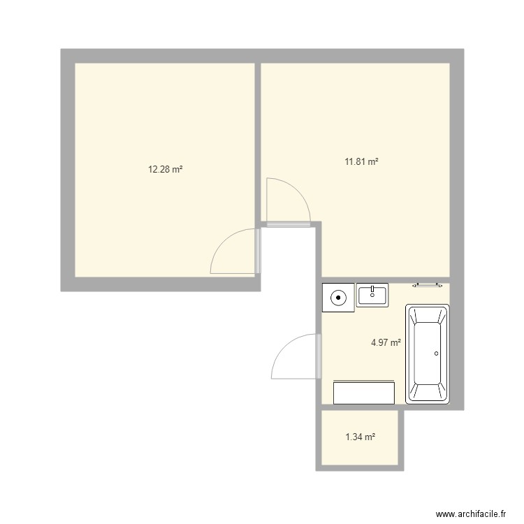 Closerie. Plan de 0 pièce et 0 m2