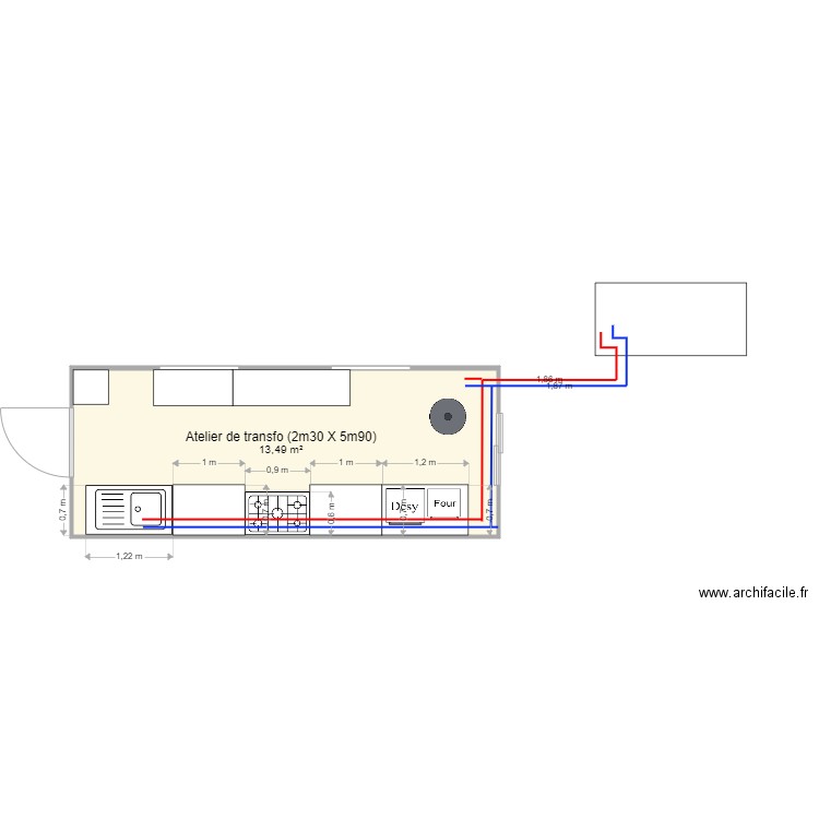 Atelier V1. Plan de 0 pièce et 0 m2