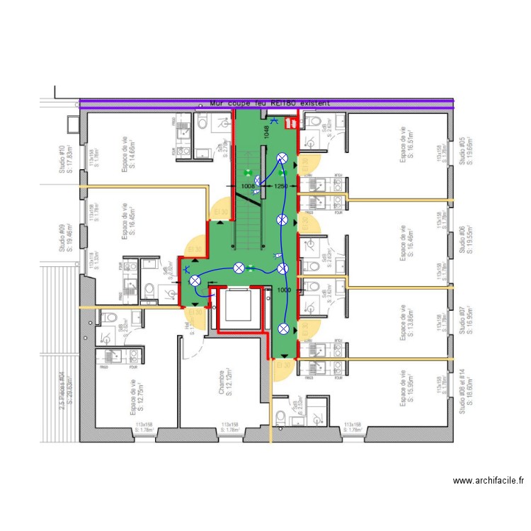 2ème Rive 22. Plan de 0 pièce et 0 m2