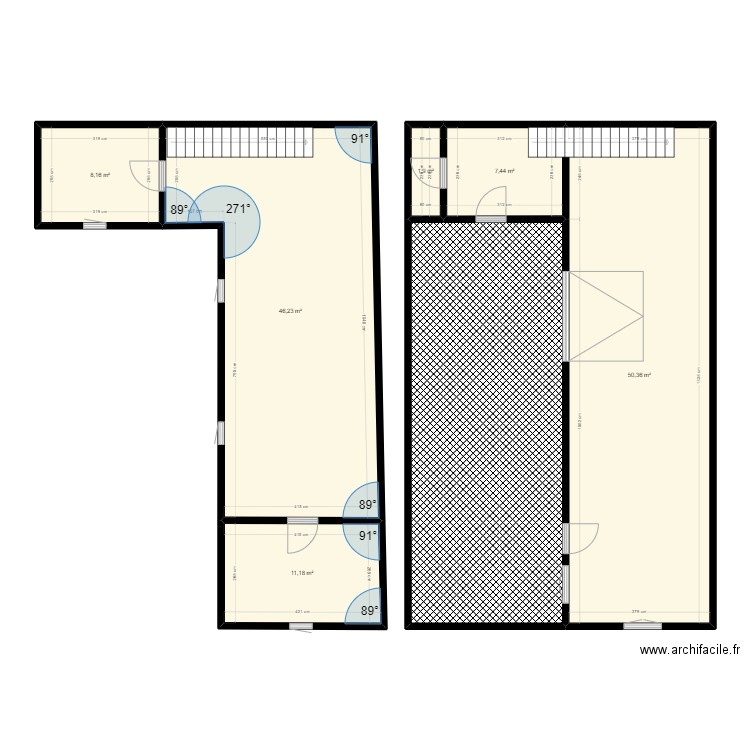 Champlan. Plan de 7 pièces et 169 m2