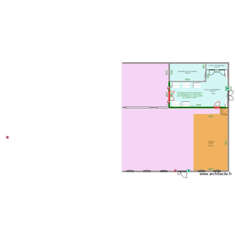 LOCAL RANGEMENT FOYER RURAL VAUDELNAY. Plan de 0 pièce et 0 m2