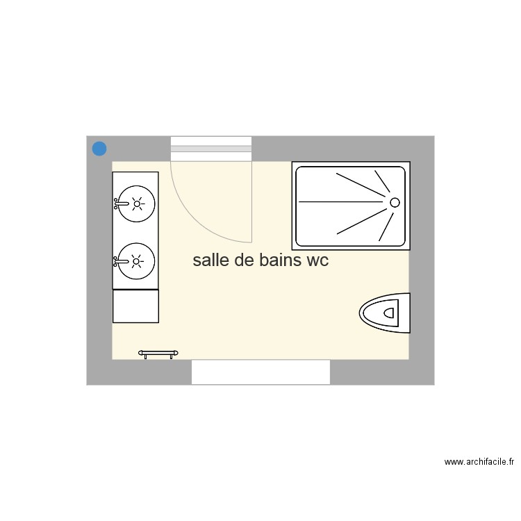 salle de bain wc aubade bis 1. Plan de 0 pièce et 0 m2