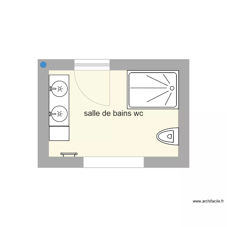salle de bain wc aubade bis 1. Plan de 