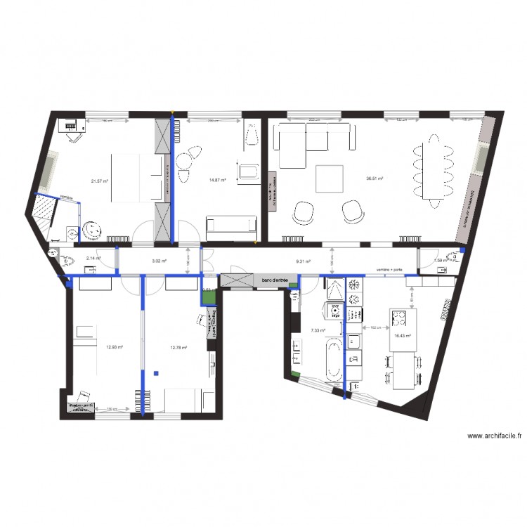 plan projet chateau neuilly PROJET 10. Plan de 0 pièce et 0 m2