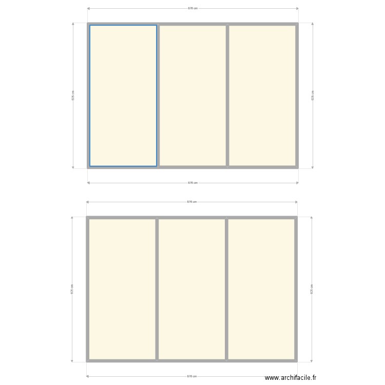 TRBA 16-05. Plan de 6 pièces et 98 m2