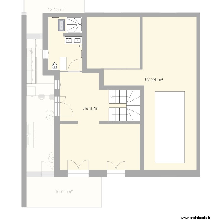 venelles 1975 cloisonnée. Plan de 0 pièce et 0 m2