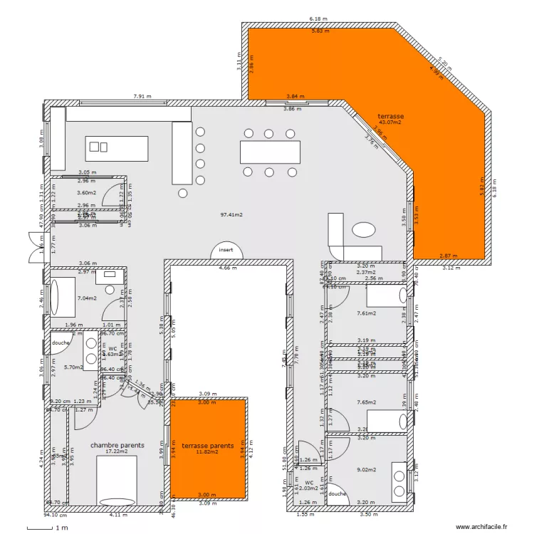 maison plein pied. Plan de maison plein pied. Plan de