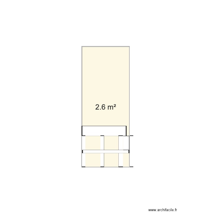 SDB Mur de face. Plan de 0 pièce et 0 m2