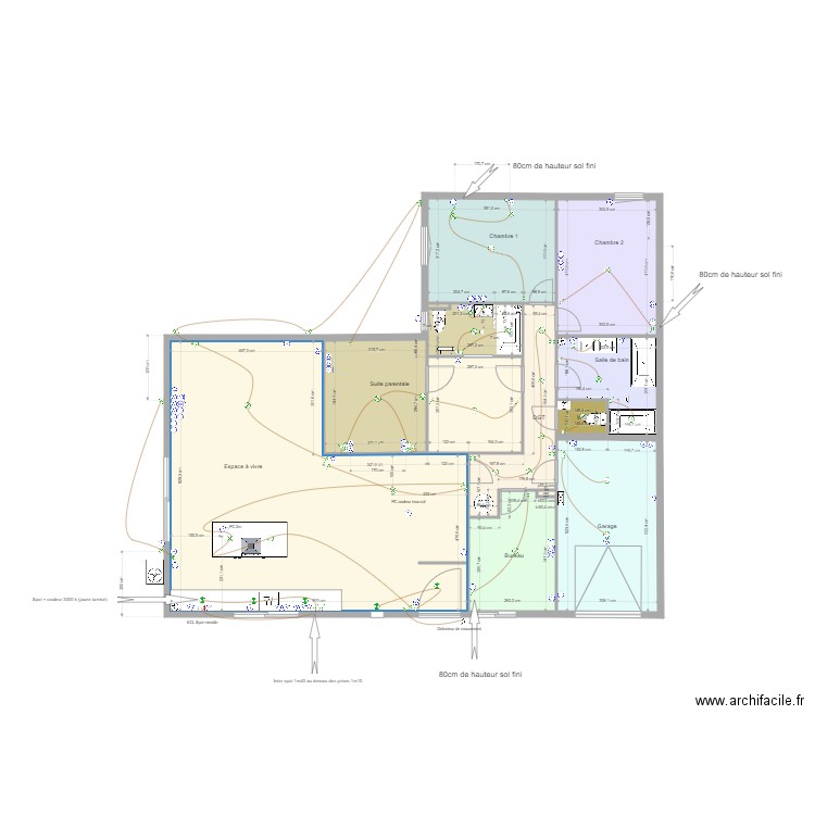 LASBIEZ V3. Plan de 11 pièces et 150 m2