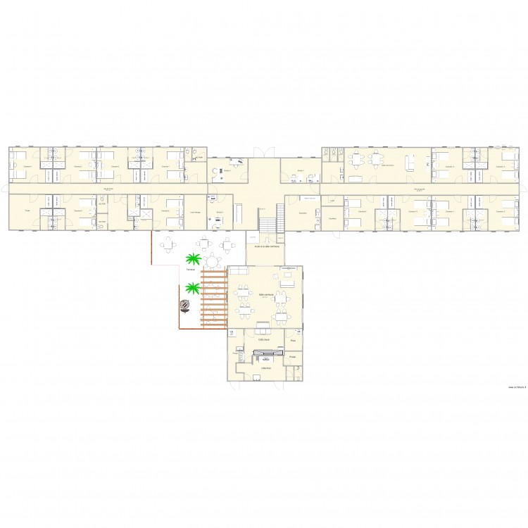 SARRAN v2. Plan de 57 pièces et 619 m2