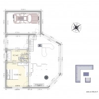 chalet avec garage mitoyen 20m carre