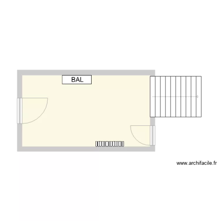 HALL MAISON ALFORT. Plan de 