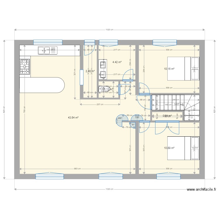 Plan des Castors projet premier étage . Plan de 0 pièce et 0 m2