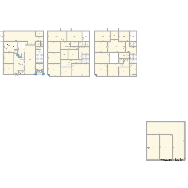 Aimen RDC. Plan de 54 pièces et 669 m2