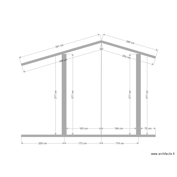 Plan garage. Plan de 0 pièce et 0 m2