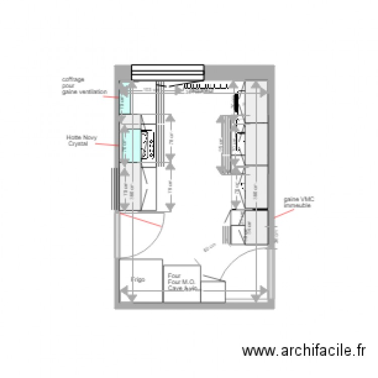 cuisine 4 meubles haut .2. Plan de 1 pièce et 9 m2