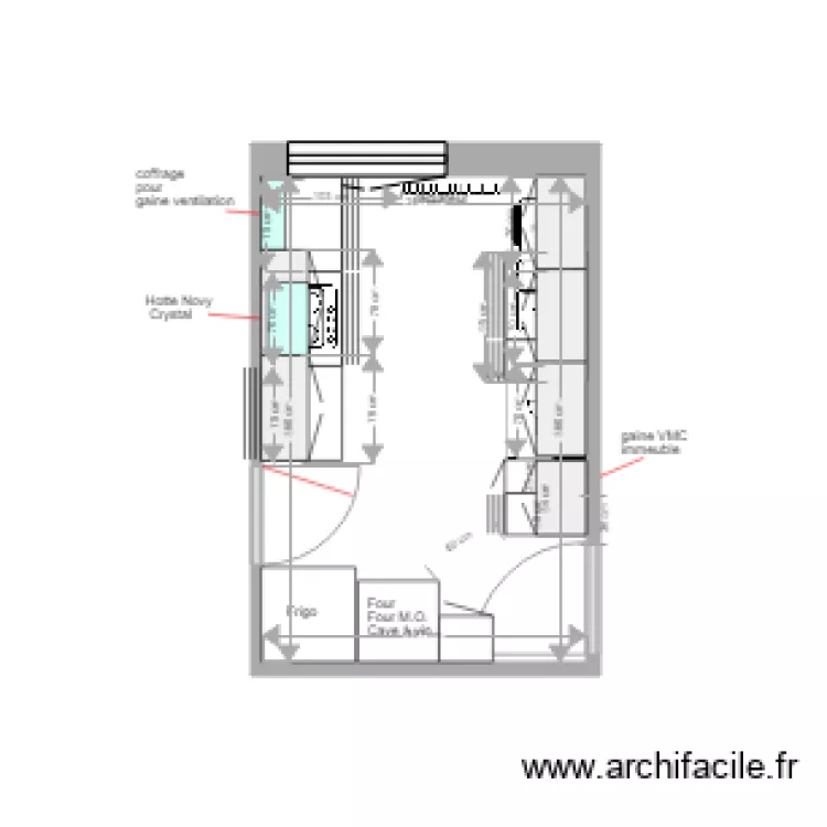 cuisine 4 meubles haut .2. Plan de 