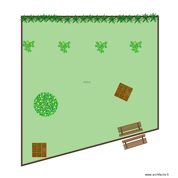 EHPAD Colibris. Plan de 1 pièce et 114 m2