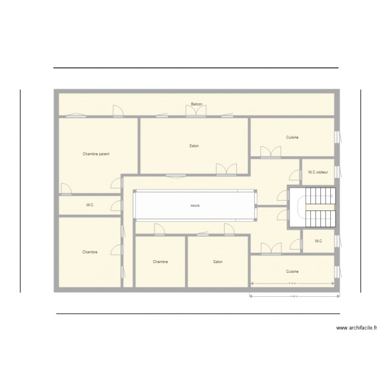 plan original. Plan de 0 pièce et 0 m2