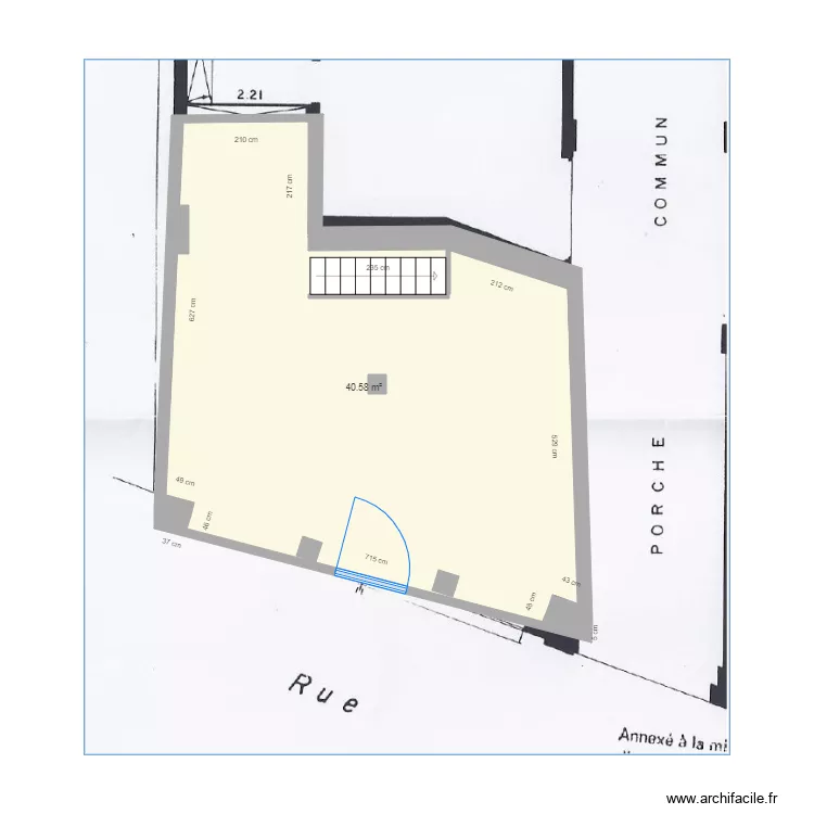 plan de masse local Monceau. Plan de 