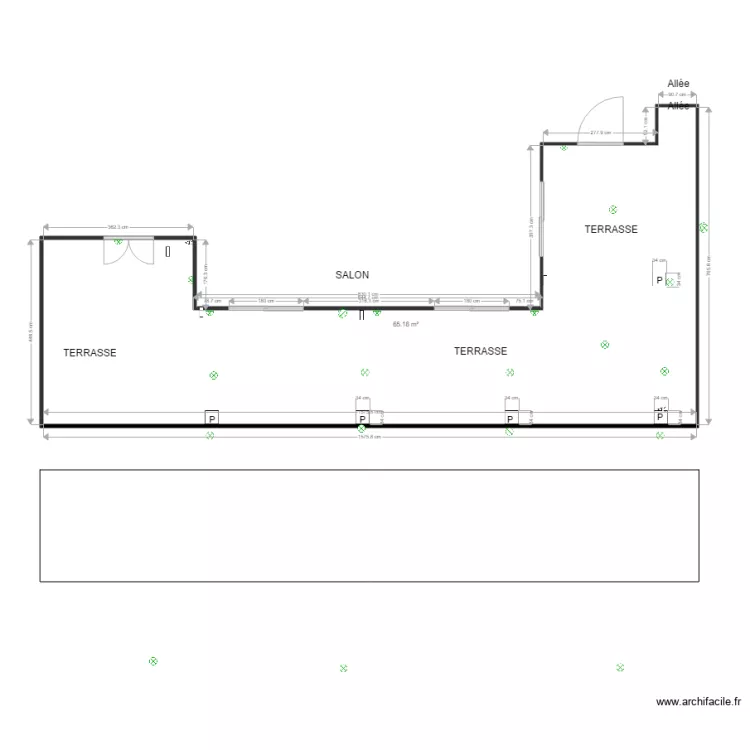 TERRASSE. Plan de 