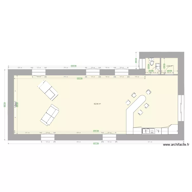 Habitation Carine 3. Plan de 