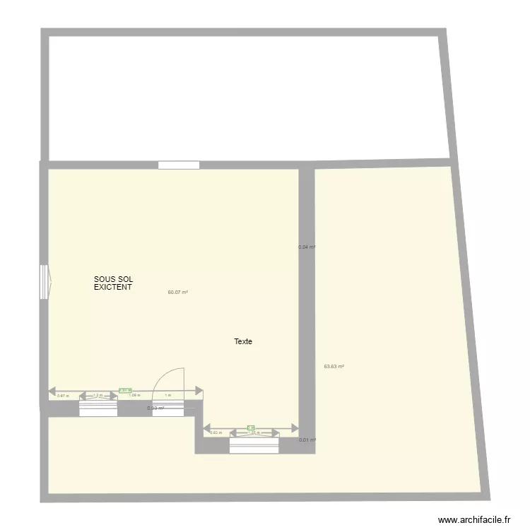 RC apr&egrave;s modification 6. Plan de 
