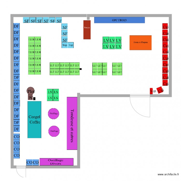 Plan magasin implantation mars 2016 ok. Plan de 0 pièce et 0 m2