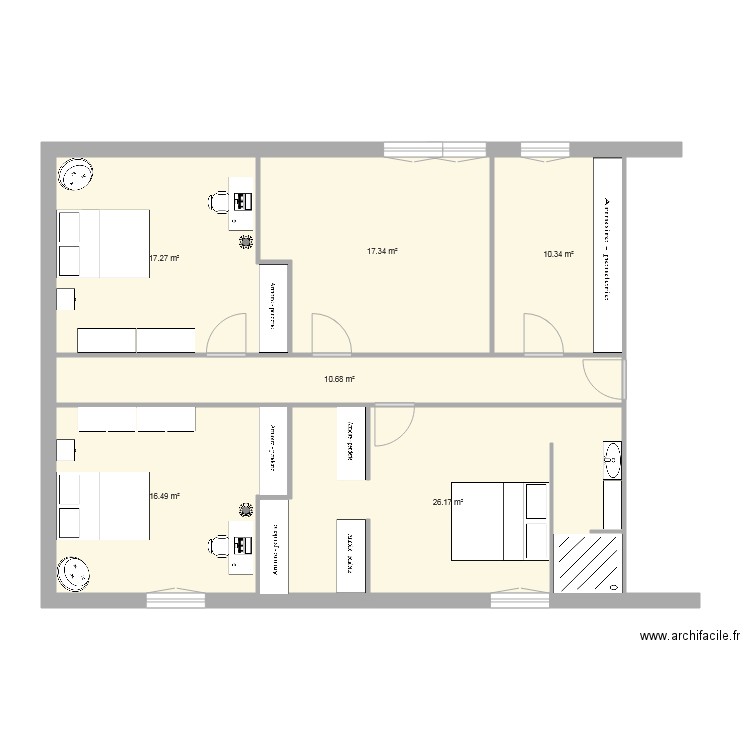 maison. Plan de 0 pièce et 0 m2