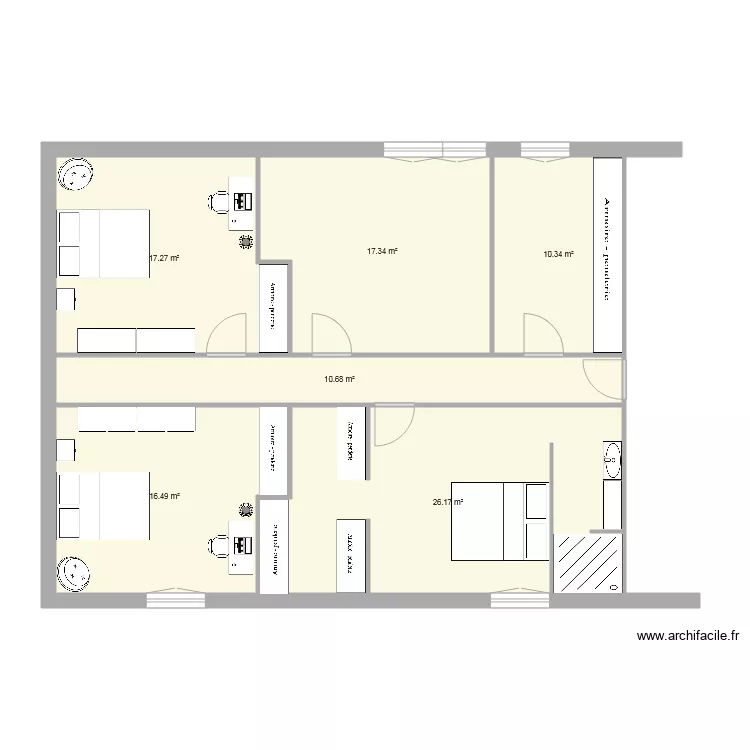 maison. Plan de 