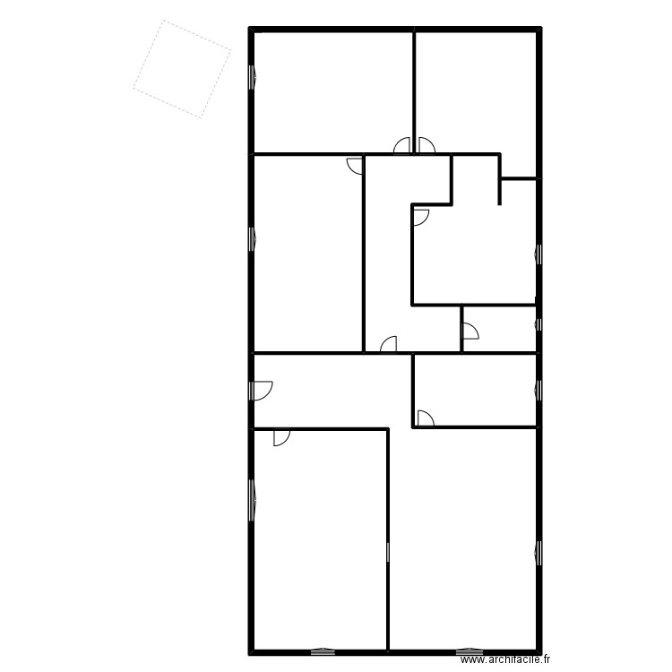 Bechet Villars sur var.2. Plan de 6 pièces et 341 m2