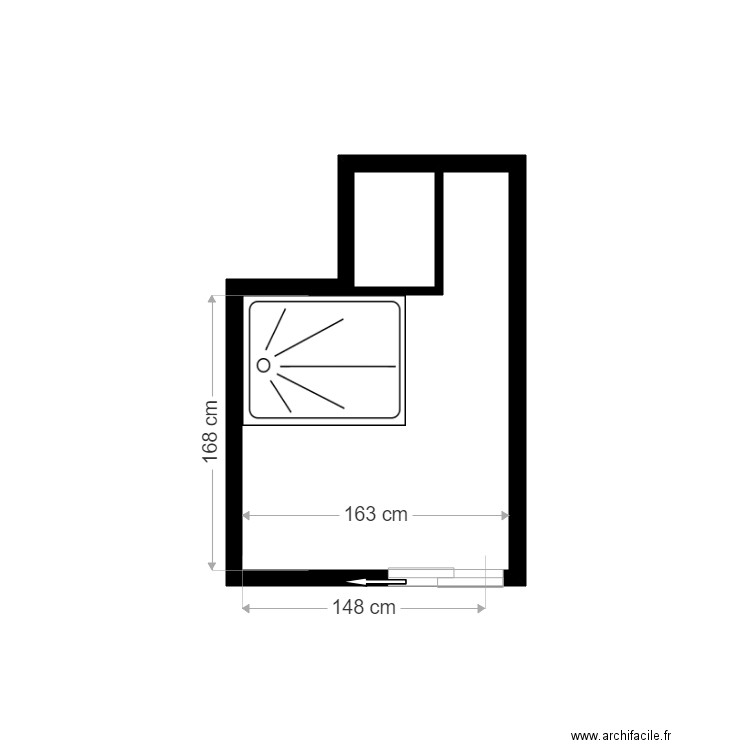 salle de douche bourhis. Plan de 0 pièce et 0 m2