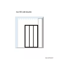 mur DD cot&eacute; douche 
