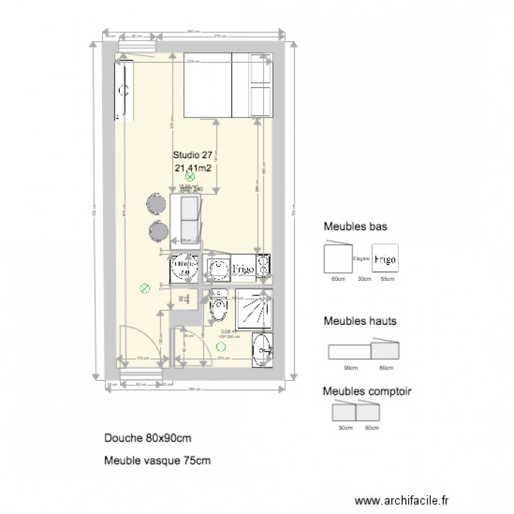 STUDIO 27 APRES. Plan de 0 pièce et 0 m2