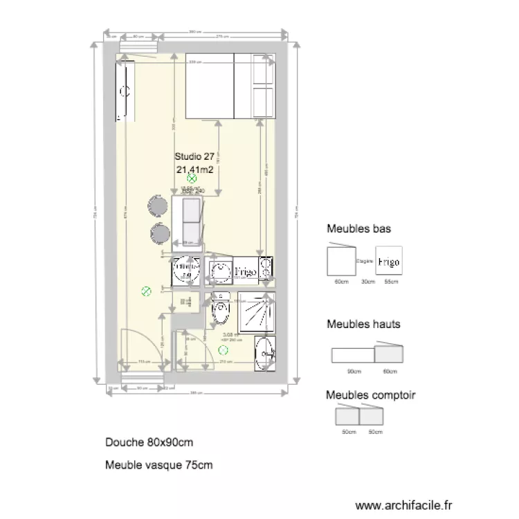 STUDIO 27 APRES. Plan de 