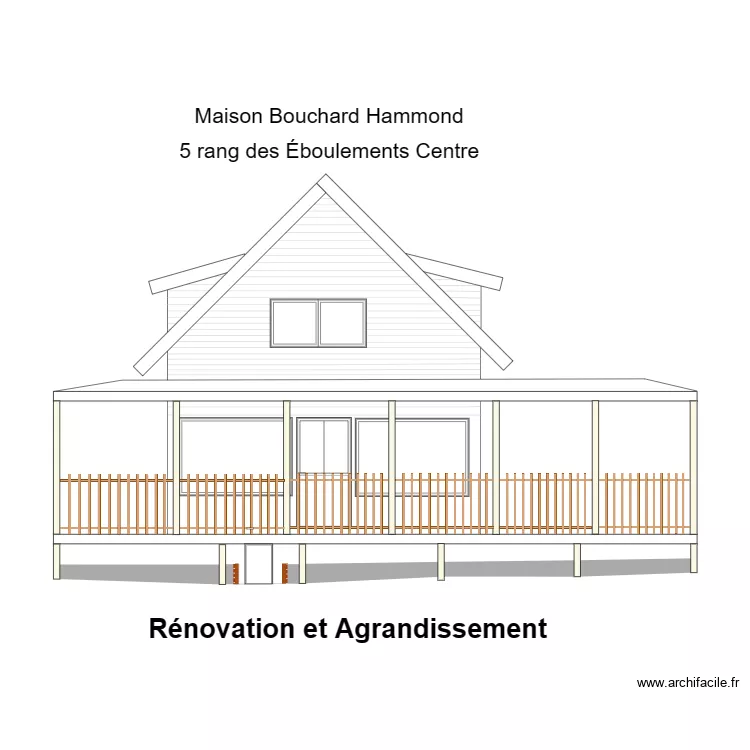 fa&ccedil;ade. Plan de 