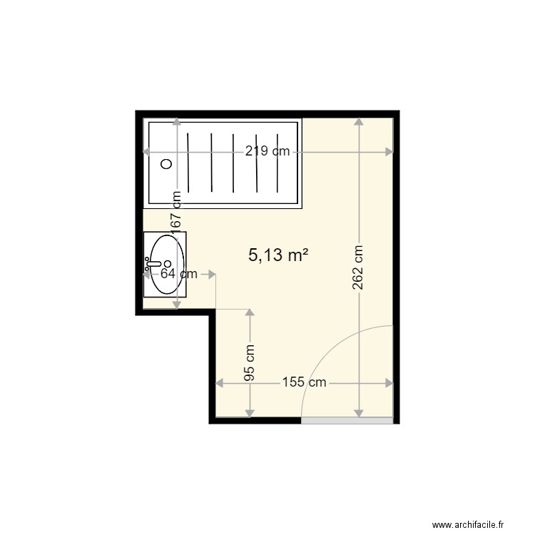 MARSEILLE JOEL . Plan de 1 pièce et 5 m2