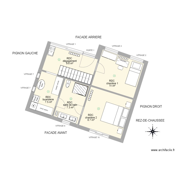plan RDC BRAMI M. Plan de 0 pièce et 0 m2