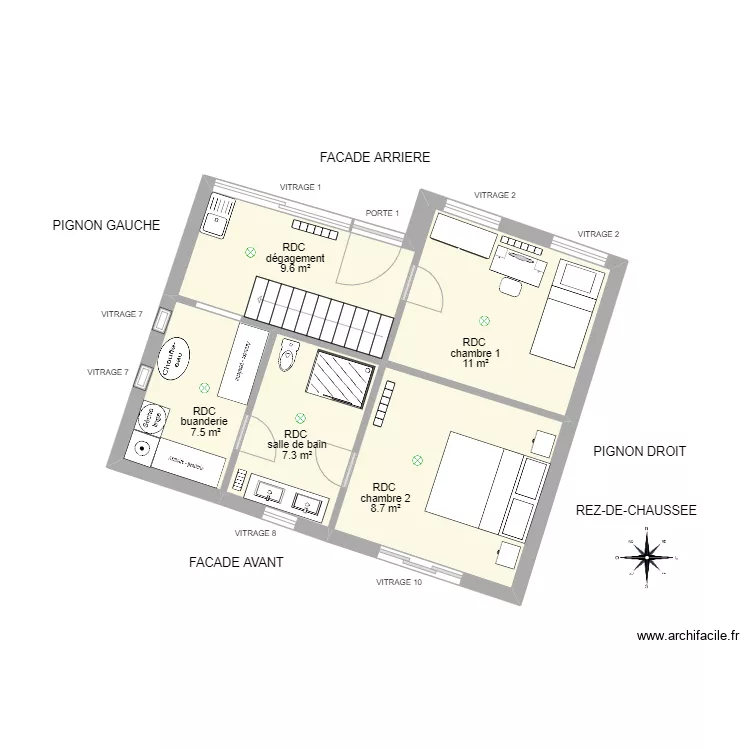 plan RDC BRAMI M. Plan de 