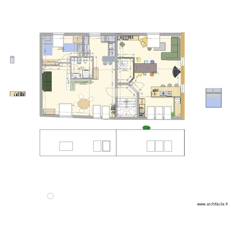  loft exp rachel  saskia 1 etage. Plan de 0 pièce et 0 m2