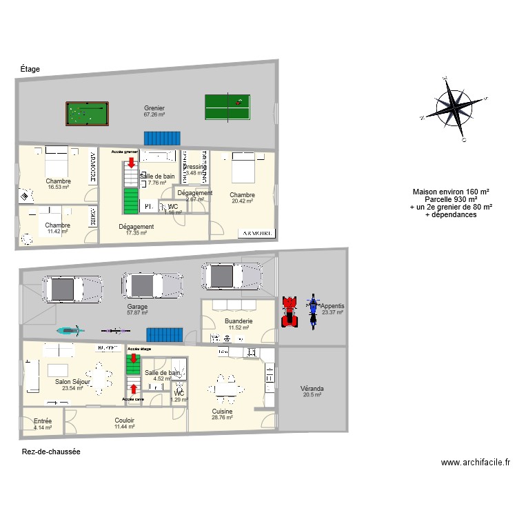 TARAL. Plan de 0 pièce et 0 m2