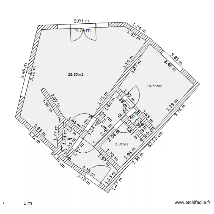 appartement 4. Plan de 