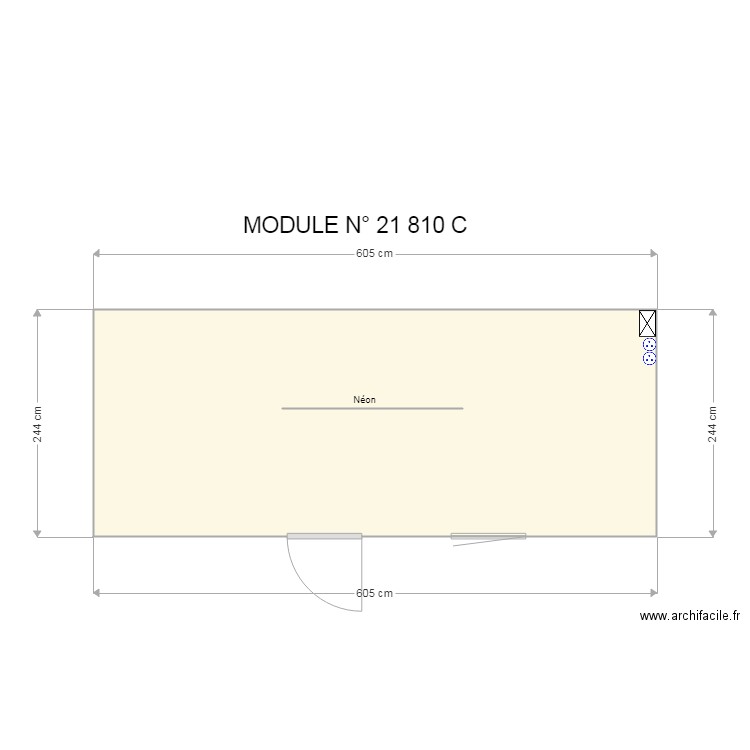 MODULE 21810c. Plan de 0 pièce et 0 m2