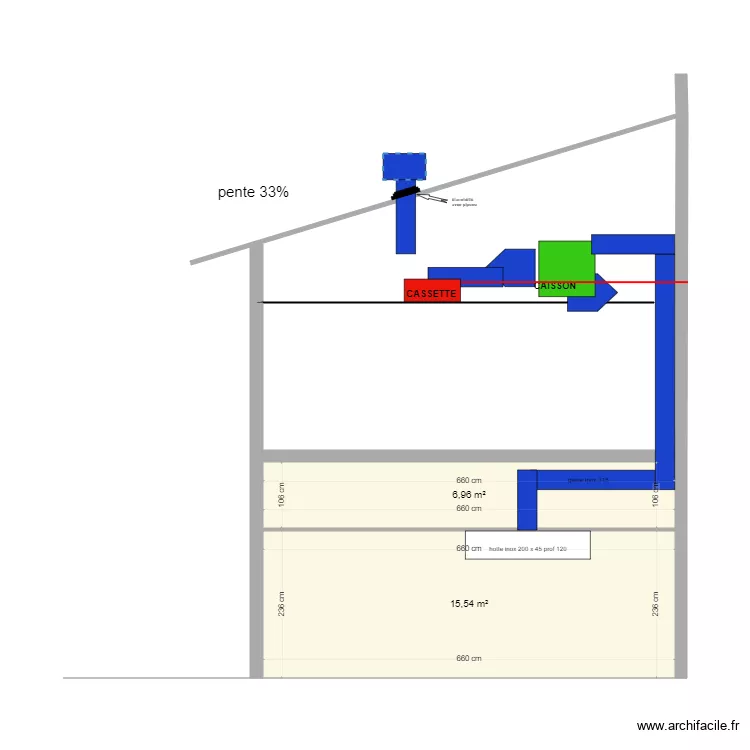 sortie toiture réseau plonge avec PIPECO. Plan de sortie toiture réseau plonge avec PIPECO. Plan de