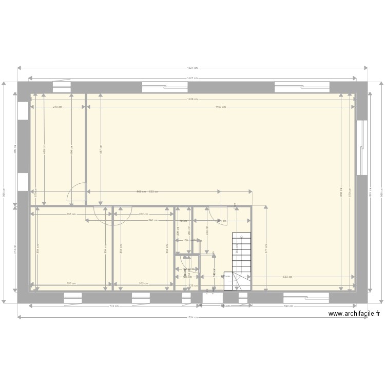 RDC et facade. Plan de 0 pièce et 0 m2
