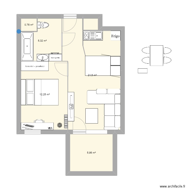 Appartement. Plan de 0 pièce et 0 m2