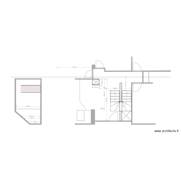 ESCALIER . Plan de 0 pièce et 0 m2